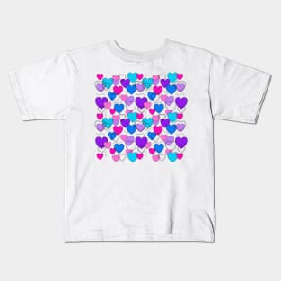 Heart Pattern - Valentines Day Kids T-Shirt